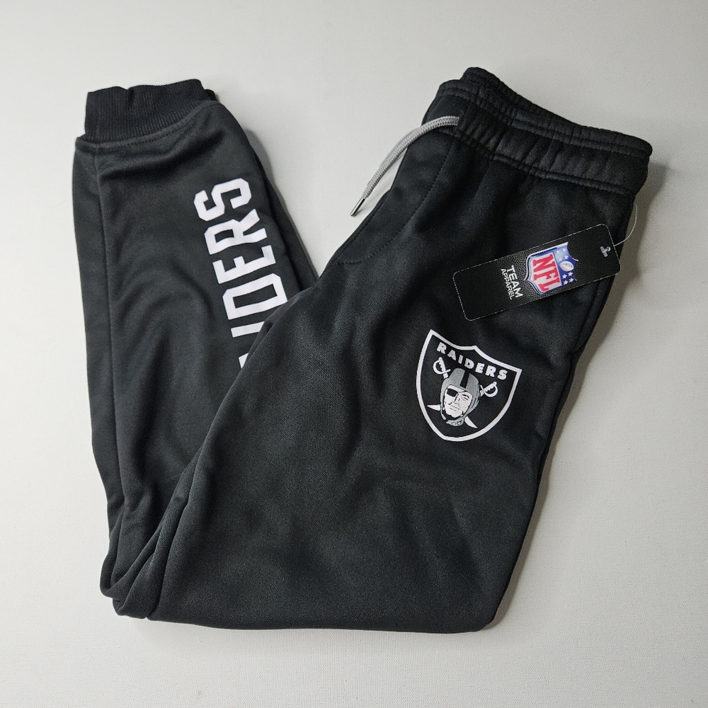 NFL Raiders Black Joggers size: Youth 14-16